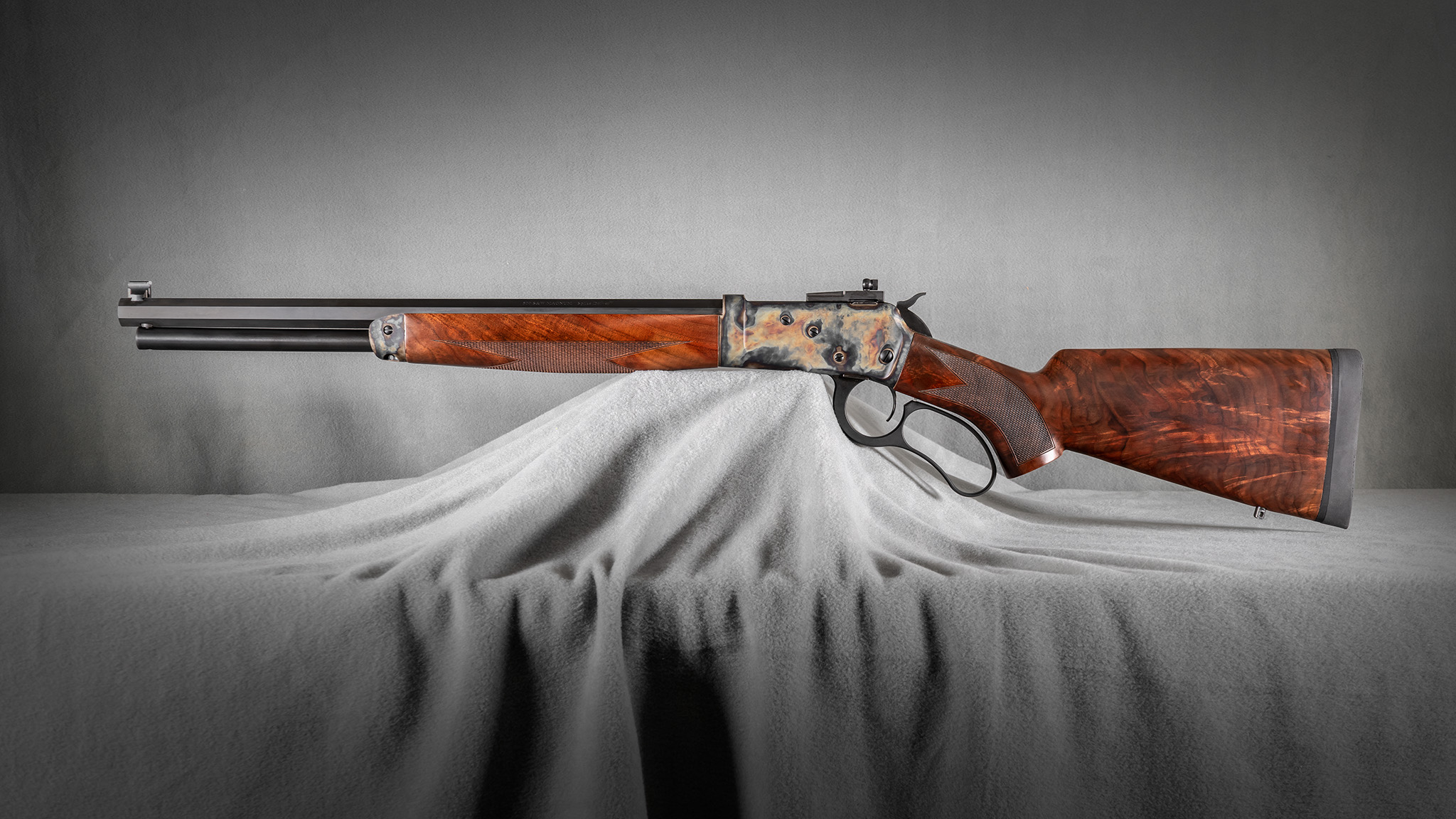 Model 89 .500 Smith & Wesson Case Hardened Octagonal Barrel Collector Walnut 18" Rifle