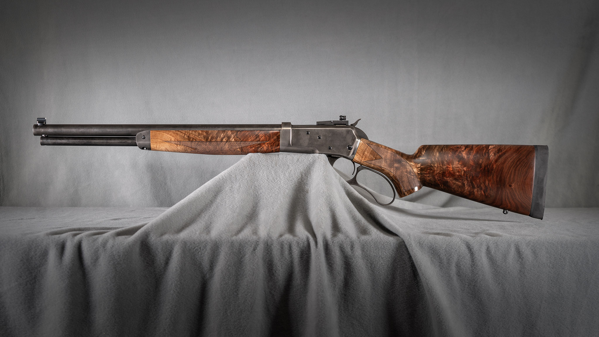 Model 89 500 S&w 18" Barrel Antiqued Metal Finish Collector Grade Oil Rubbed Walnut Stock Lever Action Rifle