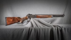Model 89 500 S&w 18" Barrel Antiqued Metal Finish Collector Grade Oil Rubbed Walnut Stock Lever Action Rifle